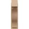 Ekena Millwork 8-in W x 18-in D x 30-in H Funston Block Rough Cedar Woodgrain TimberThane Outlooker, Primed Tan OUTUR080X18X30FST44RCPR - alternate 5